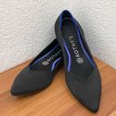 Rothy's ROTHY’S The Point in Solid Black Ballet Flat Shoes Sustainable Knit Flats Size 8 Photo 2