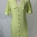 Nasty Gal Petite Extreme Collar Shirt Lemon Yellow Mini Dress Size 4 Photo 0