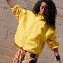 Free People FP  Movement by  Yellow Ziggy Up Fleece Jacket Photo 1