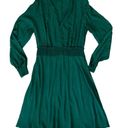 Sandro  Paris 42 8 10 Claudia Emerald Green Dot Jacquard Dress Mini Satin Viscose Photo 4