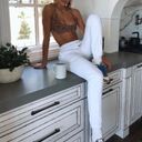 Talentless NEW  WOMEN STAPLE PREMIUM WHITE SWEATPANTS SZ MEDIUM Photo 2