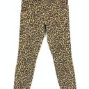 J Brand  Women's Size 2 Golden Leopard Print Alana Cropped Skinny Jeans Brown Photo 0