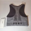 DKNY Grey Black Reversible Sports Bra Photo 3