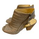 Paul Green  Cayanne‎ Leather Metallic Smoke Peep Toe Sandal Bootie Size 6.5 Photo 7