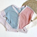 The Moon  & Madison Color Block Knit Cardigan Photo 0