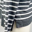 CAbi  Womens M Winward Striped Rope Tie Hoodie Sweatshirt Striped Gray Nautical Photo 6