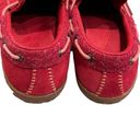 Patagonia Women’s  Waxed Red Kula Suede Moccasins Size 7 Photo 4