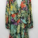 Alex Marie  Simone Floral Print Long Sleeve Tie Waist V-Neck Dress Size 14 Photo 2