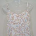 Gap  Silk Vintage Y2K Slip Tank Top Babydoll Floral Botanical Print Size Medium Photo 5