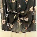 Who What Wear  Floral Sleeveless High Neck Blouse Large Photo 2