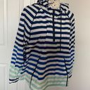 Hunter Striped Print Hoodie Hood Oversized Crop  Photo 3