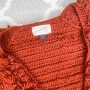 Universal Threads Universal Thread Pumkin burnt orange fluffy knit chunky cardigan sweater  Photo 7