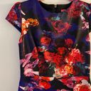 Betsey Johnson  Cap Sleeve Floral Scuba Midi Dress Photo 3