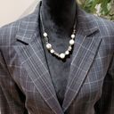 EXPRESS  Design Studio Women Gray Plaid Single Breasted Two Button Blazer Size 10 Photo 1