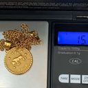 Zodiac 18K Gold plated Taurus  Sign Quarter Coin Pendant 20” Necklace 15.7g Photo 15