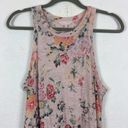 Rebecca Taylor  Marlena Pink Floral Linen Jersey Sleeveless Mini Dress Large Photo 3