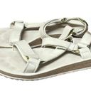 Teva Sandals Women's Size 8 Canvas Midform Platform White Photo 1