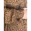 Kori  America Pink Blush Taupe Leopard Print Chiffon Maternity Dress Photo 3