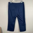 Lafayette 148  Womens Capri Trouser Size 10 Navy Blue Cropped Stretch Mid Rise Photo 5