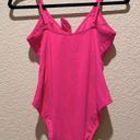 Gap NWOT  Hot Barbie Pink Swimsuit Size M Photo 2