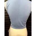 Beyond Yoga  Women's Light Blue Crop Collared Sleeveless Top M NWOT Photo 6