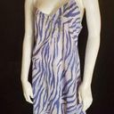 Natori  Purple Zebra & Embroidered Floral Nightgown (S) Photo 0