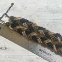 Twisted Black gold and brown beaded  necklace Photo 4