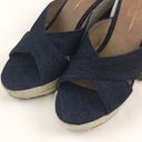 Jessica Simpson  Denim Wedge Sandals 9.5M Photo 2
