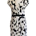 Krass&co NY& Dress Off White Black Floral Cap Sleeves Faux Wrap Dress Size Small Photo 0