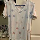 Z Supply A White Tee With Colorful Stars Photo 2