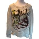 Proenza Schouler Neiman Marcus Gray Graffiti Paint Splatter Soft Sweatshirt S Photo 0