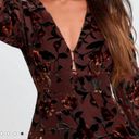 ASTR Velvet Floral Long Sleeve Dress Photo 1