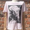 Marilyn Monroe  H&M white and grey short sleeve tee / M / Excellent condition Photo 0