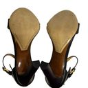 Ralph Lauren Collection Darcia Calfskin Sandal heels Sz 37.5 black Photo 2