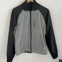 Lululemon  Var-City Bomber Jacket Black Silver-Gray Front Zip 8 Photo 0