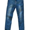 Simple Society Eco-Friendly Distressed Straight Leg Cropped Denim Blue Jeans Photo 0