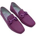 Salvatore Ferragamo  Anemone Moccasins Flats Suade Leather Shoes Size 6 NEW Photo 0