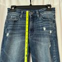 Vervet Dark Wash High Waisted Distressed Flared Crop 90s Style Y2K Jeans Size 26 Photo 9