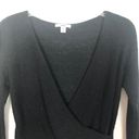 Bar III  Wool Blend Wrap Black Sweater XS Photo 3