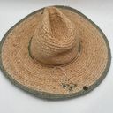 PETER GRIMM Straw Hat Raffia One Size Beaded Tassels Pura Vida Crushable Pack Tan Photo 8