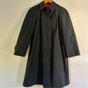 London Fog Vintage  Maincoats by Reeves Black Trench Coat 10 Petite Photo 0