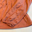 Absolutely Famous  Orange Blouse V Neck Cinched Waist Size‎ Small Photo 1