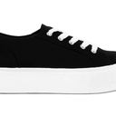 Soda Black Canvas Platform Sneaker Photo 3