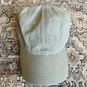 J.Crew  “Crew” Embroidered Adjustable Ball Cap Hat in Khaki Green Photo 0