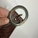 Aeropostale  genuine leather belt size small floral stamp Photo 4