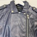 Zenana Outfitters Women’s Croc Embossed Faux Leather Belted Pocket Jacket Navy Size Sm NWT Photo 51