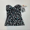 Anne cole  Twist front bandeau tankini swim top Photo 2