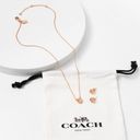 Coach Necklace & Tea Rose Stud Set Photo 2