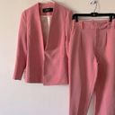 ZARA Basics Collection Collarless Blazer & High Waist Pants in Pink Photo 2