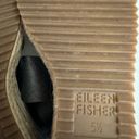 Eileen Fisher  Willow Wedge Espadrille Women’s Size 5.5 Leather Sandals metallic Photo 12